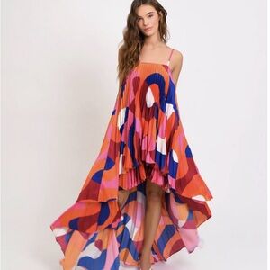 Hutch Multicolor High Low Dress